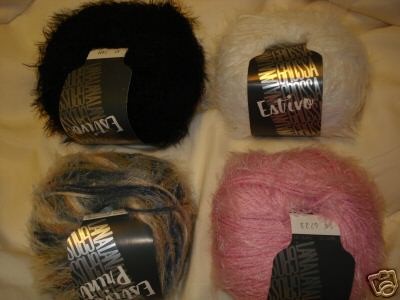 LANA GROSSA ESTIVO FUR/COTTON YARN #16 SNOW SNGLS