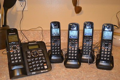 PANASONIC 6.0 PLUS KX TG6645 ANSWERING MACHINE FIVE HANDSETS,LG 