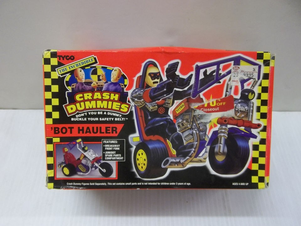 TYCO THE INCREDIBLE CRASH TEST DUMMIES BOT HAULER TOY VEHICLE PLAYSET 