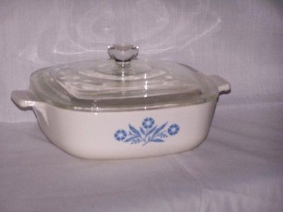 Corningware Blue Cornflower 1 1/2 Quart Ca. #P 1 1/2 B (Small Knob)