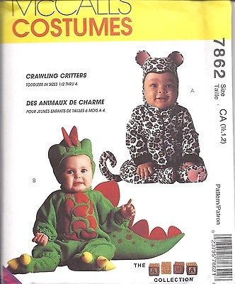 UNCUT McCalls Sewing Pattern Halloween Costume Dinosaur Leopard Tom 