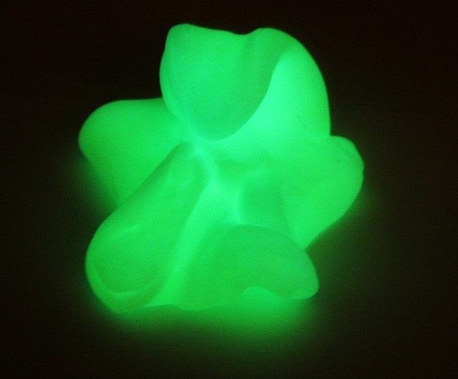 Super Space Putty   ALIEN GLOW   BOUNCING   25 gram tub   SILLY TOY