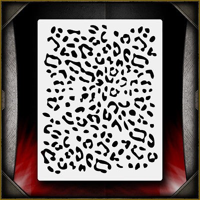 Leopard Print Airbrush Stencil Template Airsick