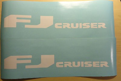 Lot 2 Toyota FJ Cruiser Vinyl decal 15 3/4 Long and 2 5/8 High 