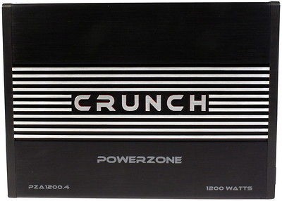 NEW CRUNCH PZA12004 1200W 4 CH CAR AUDIO AMPLIFIER AMP 4 CHANNEL 