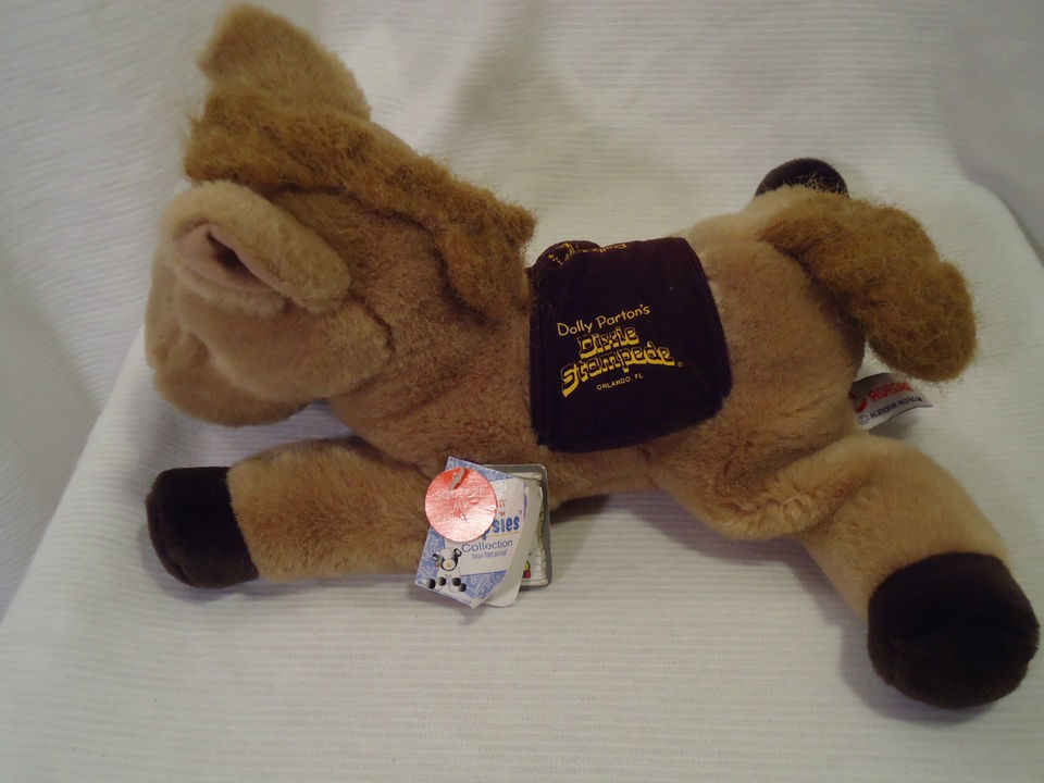 Dolly Partons Dixie Stampede Aurora Golden Pony Flopsies Stuffed 