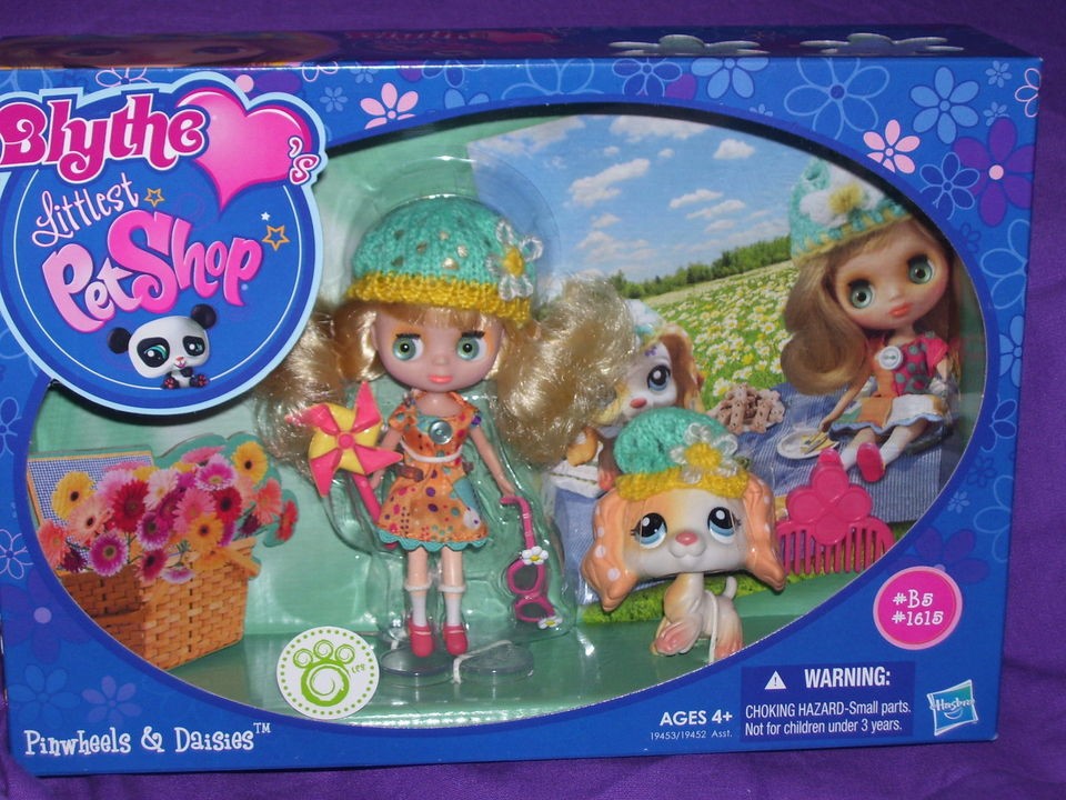 Littlest Pet Shop Pinwheels Daisies 1615 Cocker Spaniel Doll B5 NEW 