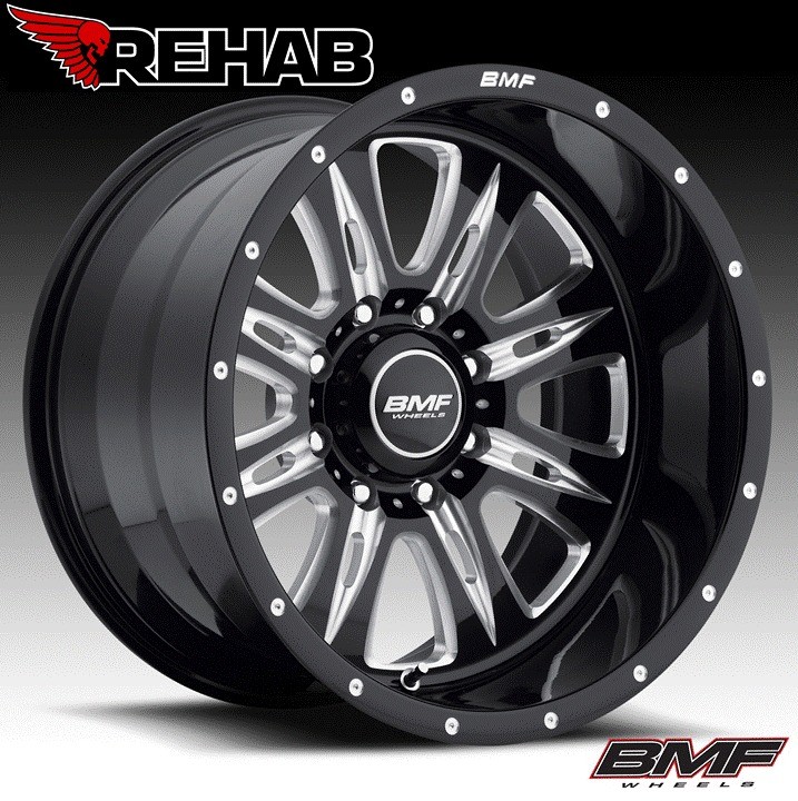 BMF REHAB 20x9 Death Metal Black Wheels 6x5.5   GM/Tacoma/2006 