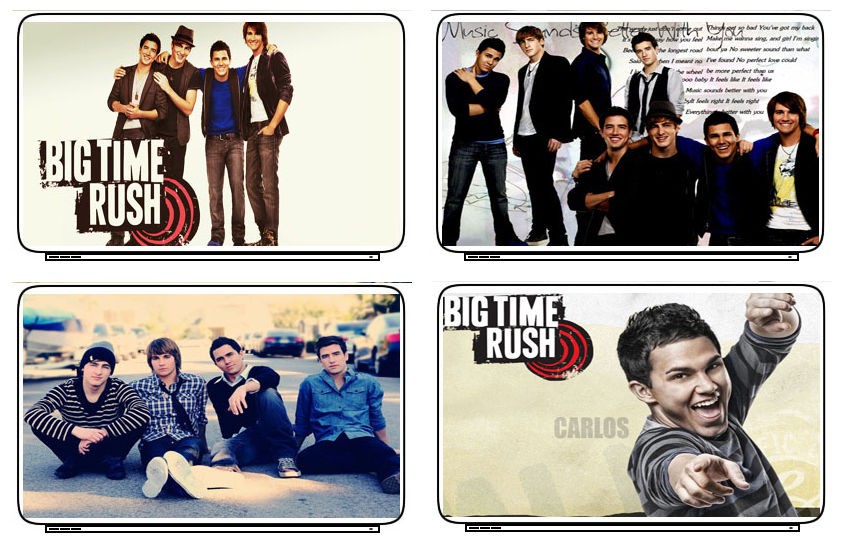 Big Time Rush Singer Actor Laptop Netbook Skin Cover Sticker Decal