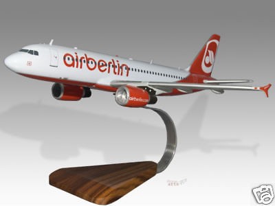 Airbus A320 Air Berlin Wood Desktop Airplane Model