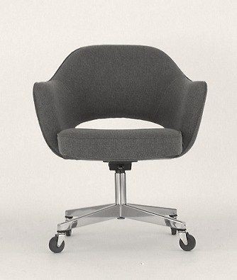   Mid Century Modern Knoll Eero Saarinen Office Desk Chair Eames Era