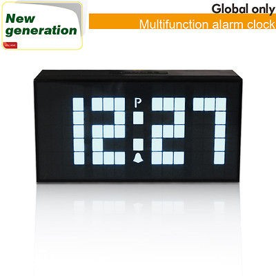 Digital Big Jumbo LED snooze wall alarm calendar countdown large 