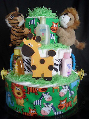 Safari Jungle Animals Diapercake