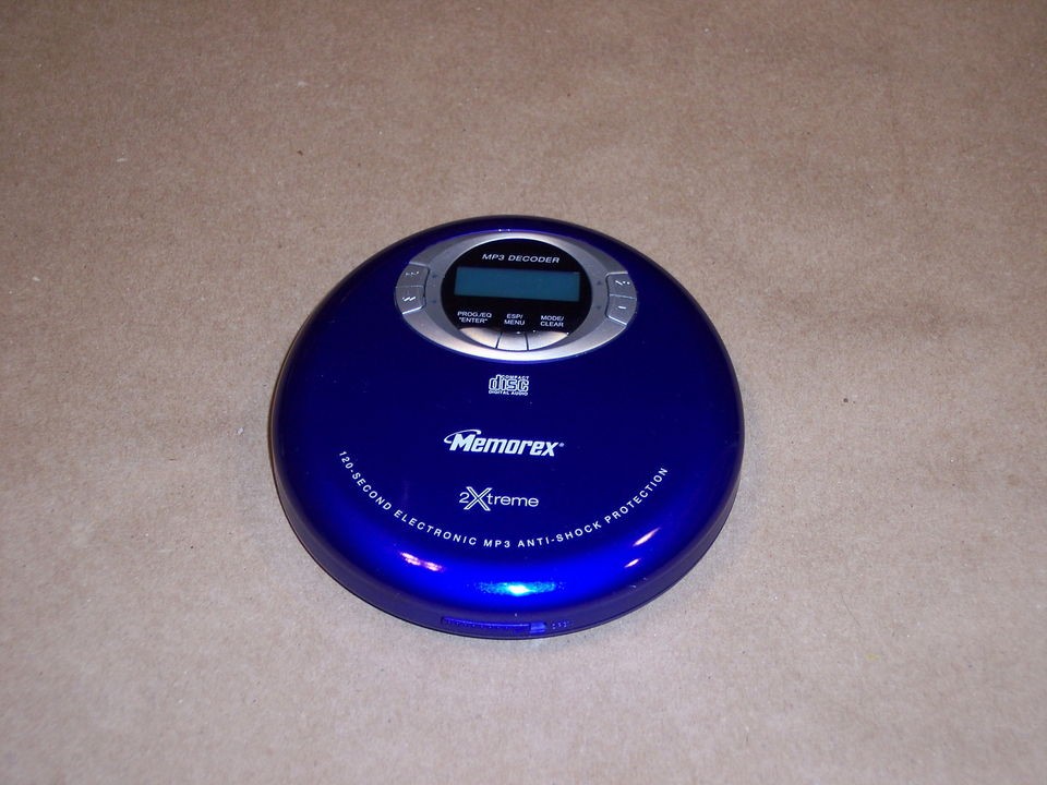 Memorex MPD8812 Portable plays  decoder Cd Player120 second skip 