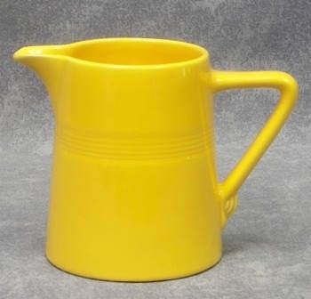 Older Vintage FIESTA HLC Harlequin 22 oz Jug Pitcher Yellow