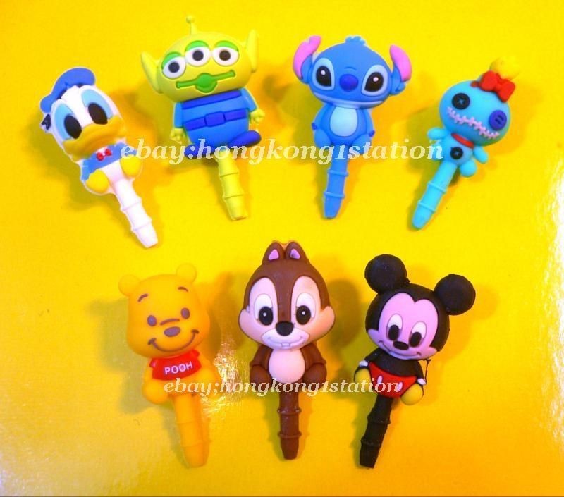   Disney Earphone Jack Dust proof/Cap Plug Stopper Smart / i phone