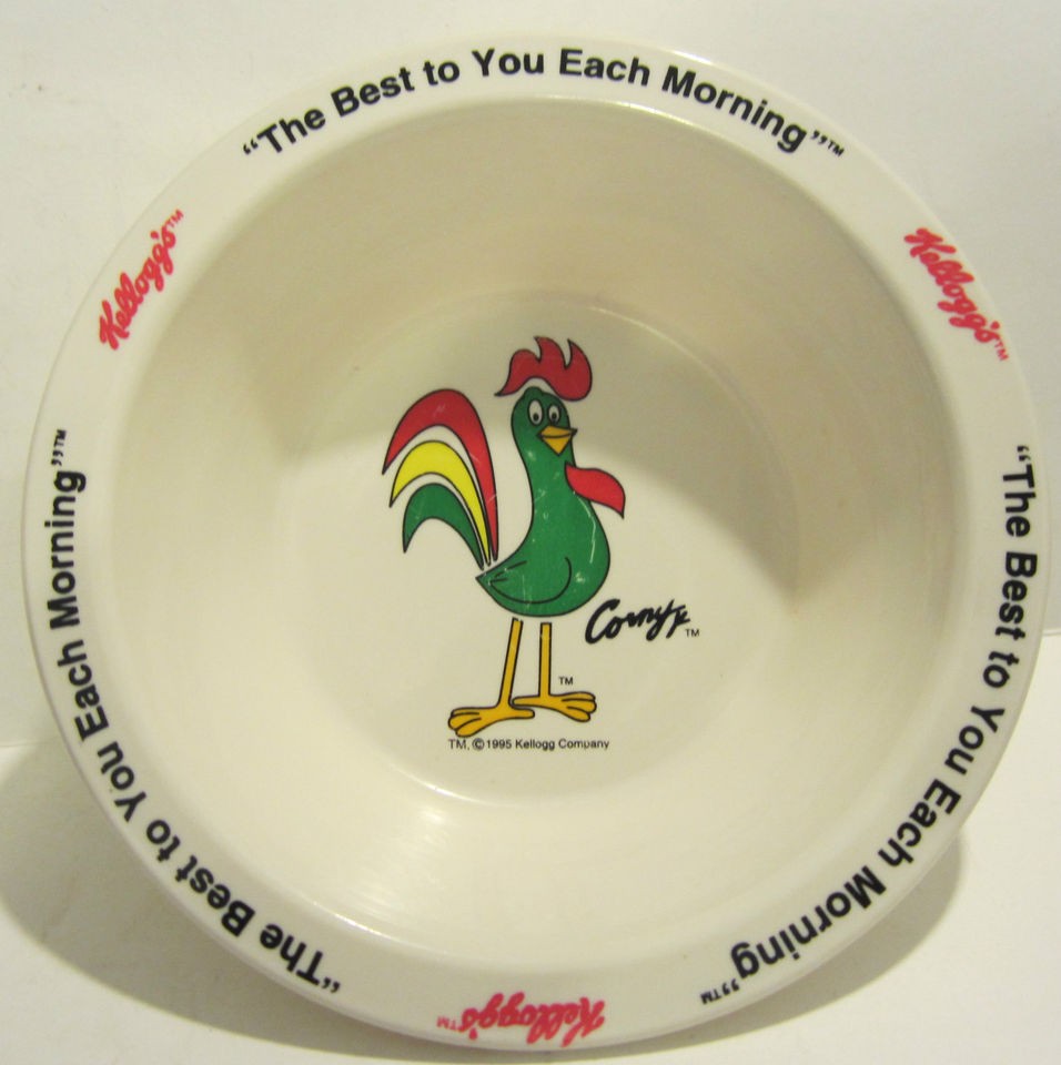   NEVINS INTERNATIONAL KELLOGG COMPANY CORNY PLASTIC CEREAL BOWL   CHINA