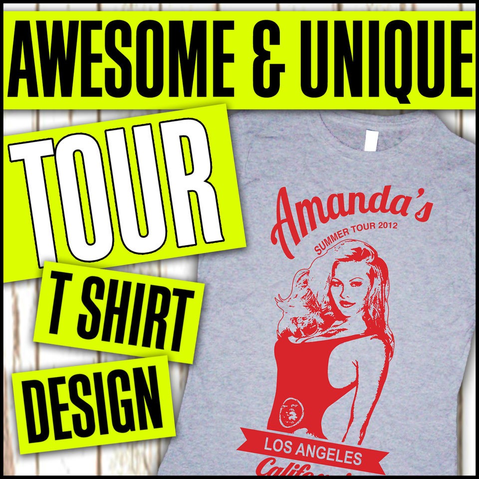 TOUR GIRLS HOLIDAY PARTY CUSTOM PRINT PREMIUM DESIGN YOUR OWN T SHIRT 