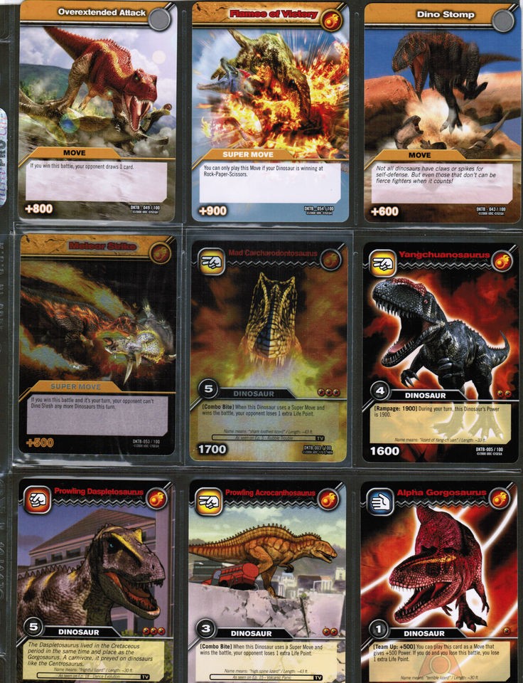 dinosaur king cards in Individual Cards