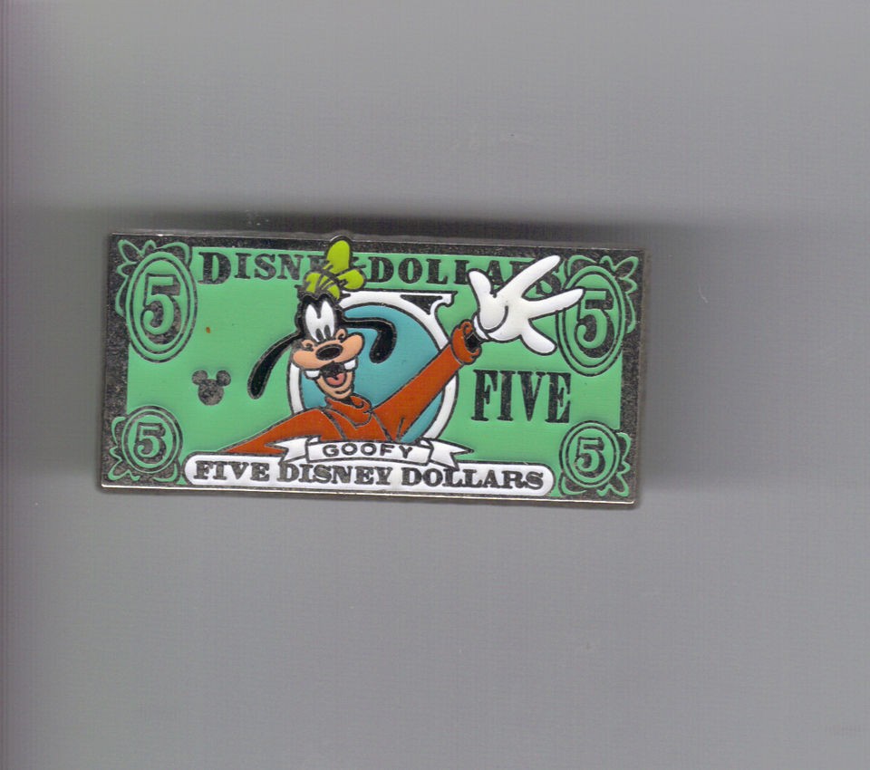 DISNEY DISNEY 5 DOLLAR BILL PIN DL 0231