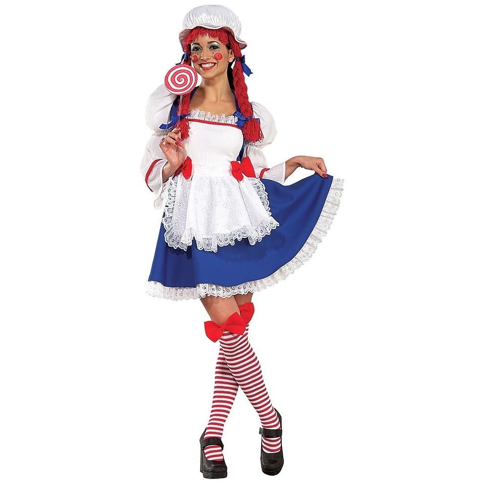 Rag Doll Adult Womens Sexy Raggedy Andy Halloween Costume