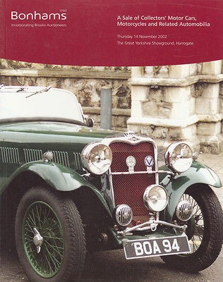 Bonhams Collectors Motor Cars and Motorcycles & Related Automobilia 