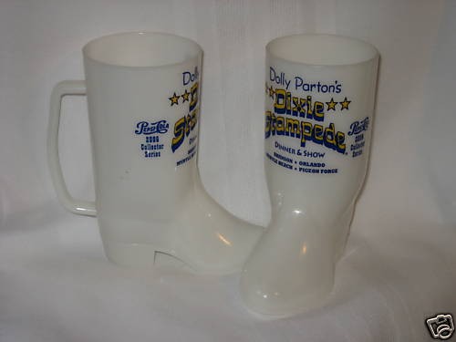 Western Boot Dolly Parton Dixie Stampede Cola Barware