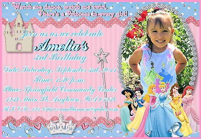 princess invitations in Home & Garden