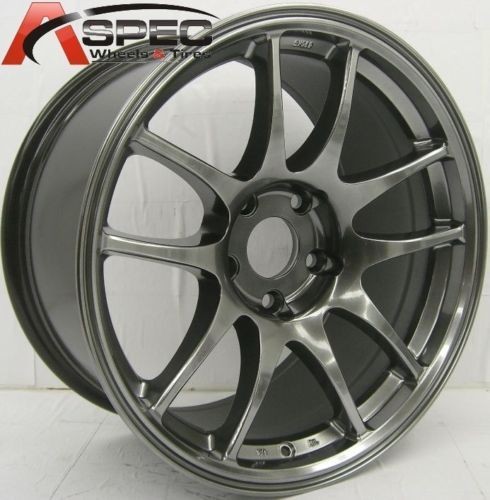 ROTA TORQUE 18X9.5 5X100 ET35 HYPER BLACK RIMS WHEELS