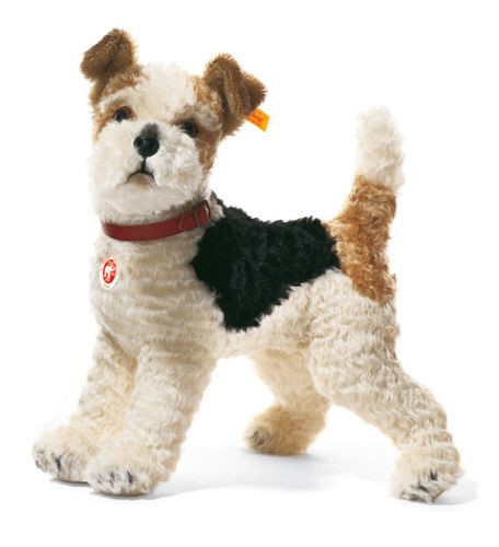 Steiff Foxy fox terrier mohair dog toy   EAN 031717