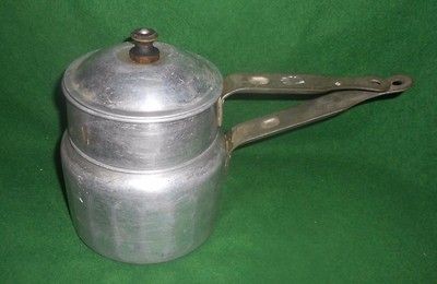 VINTAGE LIFETIME ALUIMINUM DOUBLE BOILER POT COOKWARE