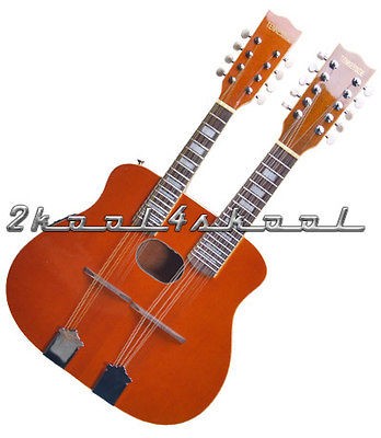 NEW Double Neck Acoustic Elect​ric Mandolin doubleneck