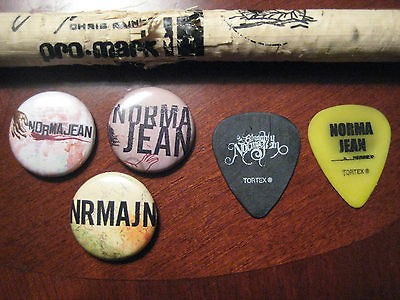   Chris Raines STAGE USED DRUMSTICK & 2 GUITAR PICKS drum stick atreyu