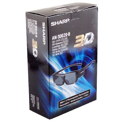 Sharp AN 3DG20 B 3D Glasses BRAND NEW an3dg20b