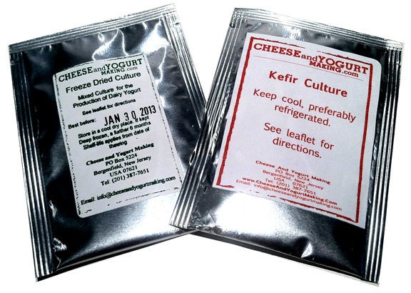 Yogurt Starter Culture & Kefir Culture Pack 