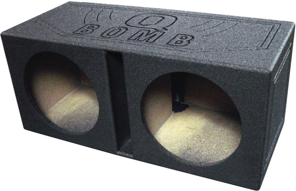 NEW Q POWER QBOMB12V DUAL 12 SLOT PORTED SUBWOOFER ENCLOSURE