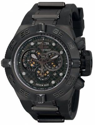   Mens 6582 Subaqua Noma IV Chronograph Black Polyurethane Watch