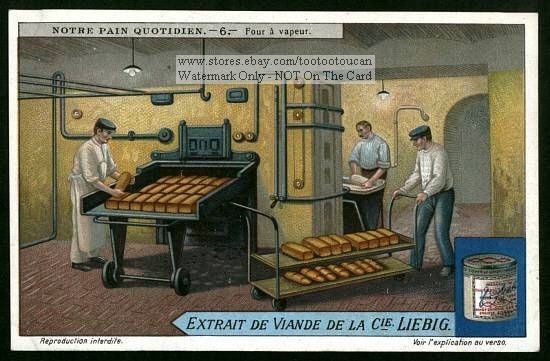 Oven For A Bread Bakery NICE Vintage 1920s Card