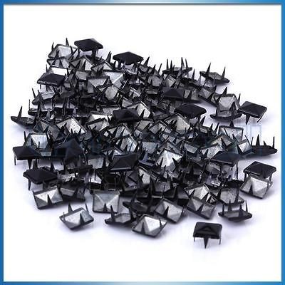   Black Pyramid Studs Rivets Spots Spikes for DIY Bag Craft Leathercraft