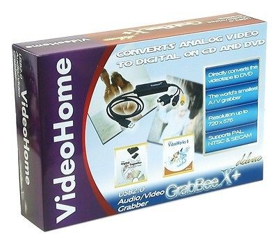 VHS to DVD Converter Video Grabber Capture Recorder GrabeeX Deluxe 