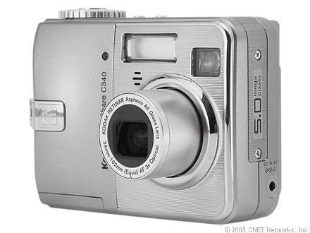 Kodak EASYSHARE C340 5.0 MP Digital Camera   Silver