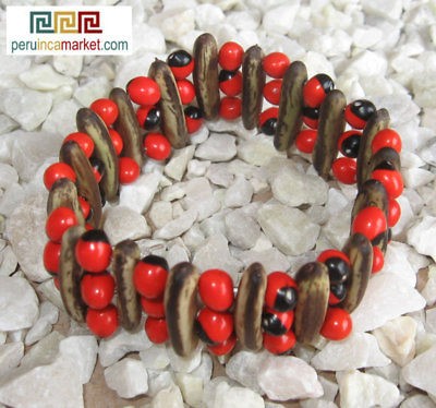   ACACIA BRACELET RAINFOREST SEEDS FROM PERU COLOMBIA BRAZIL ECUADOR