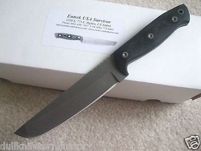 Entrek USA Survivor Survival Knife Hunting Camping Hand Made by Ray 