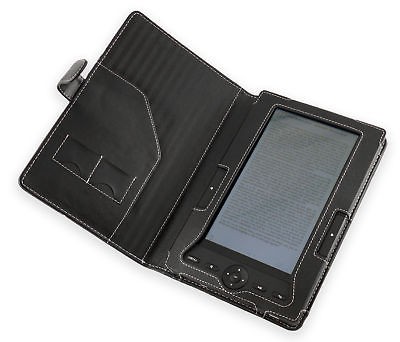 Cover Up Black Leather Case for Nextbook Next1 eReader