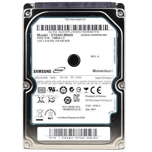 640GB SATA 2.5 INCH HARD DRIVE NOT 500GB LAPTOP APPLE MAC PS3 SEALED 