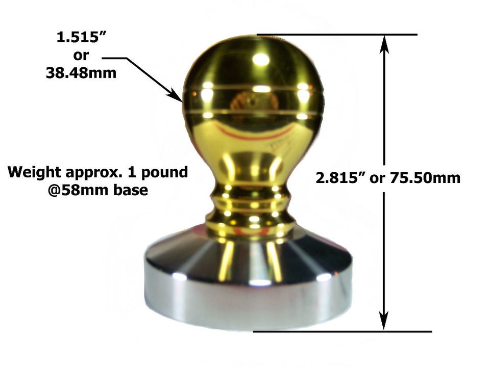 brass handle espresso coffee tamper espresso coffee tamper expedited 