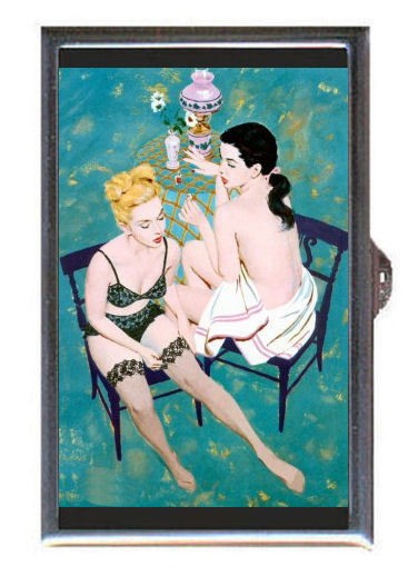   Pin Ups Talk Men Coin, Mint, Guitar Pick or Pill Box MADE IN USA