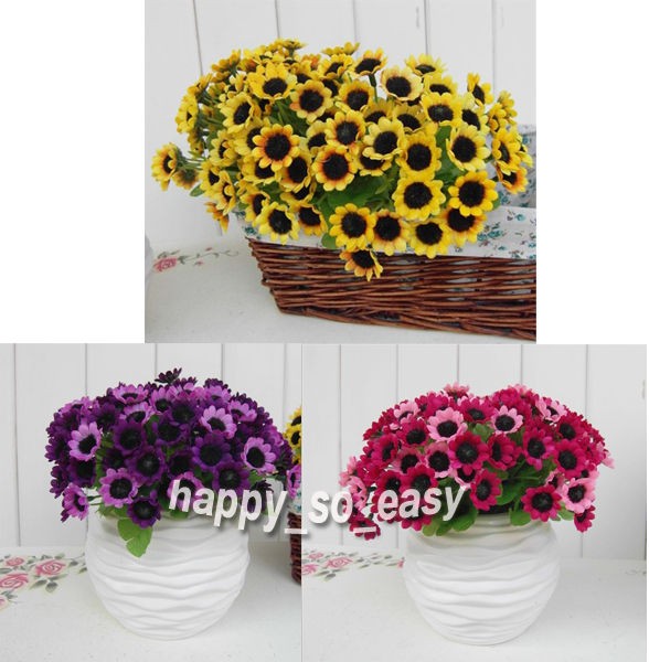 Artificial Daisy Gerbera Chrysanthemum Silk 30 Flowers Home Garden 