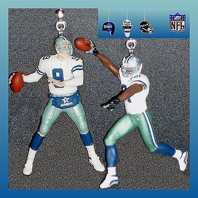   COWBOYS TONY ROMO FIGURE & FOOTBALL HELMET OR OWENS FIGURE FAN PULLS