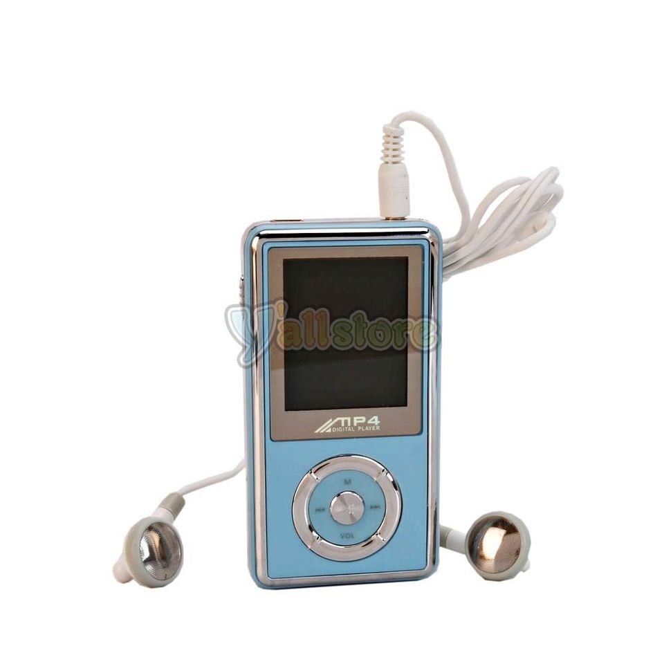 2GB MP4 Player with Stereo Speaker & FM Radio Light Blue